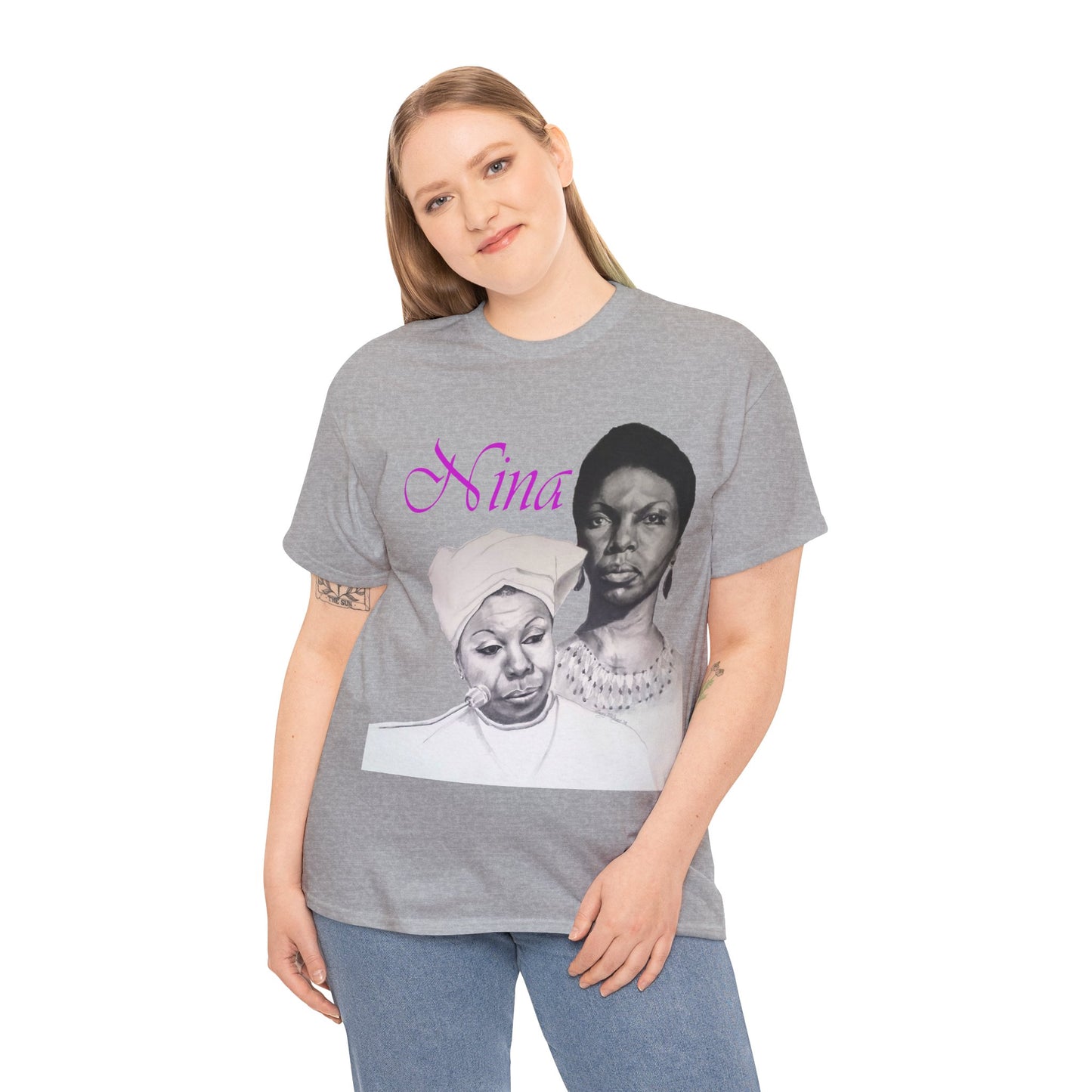 "Nina" Unisex Heavy Cotton Tee