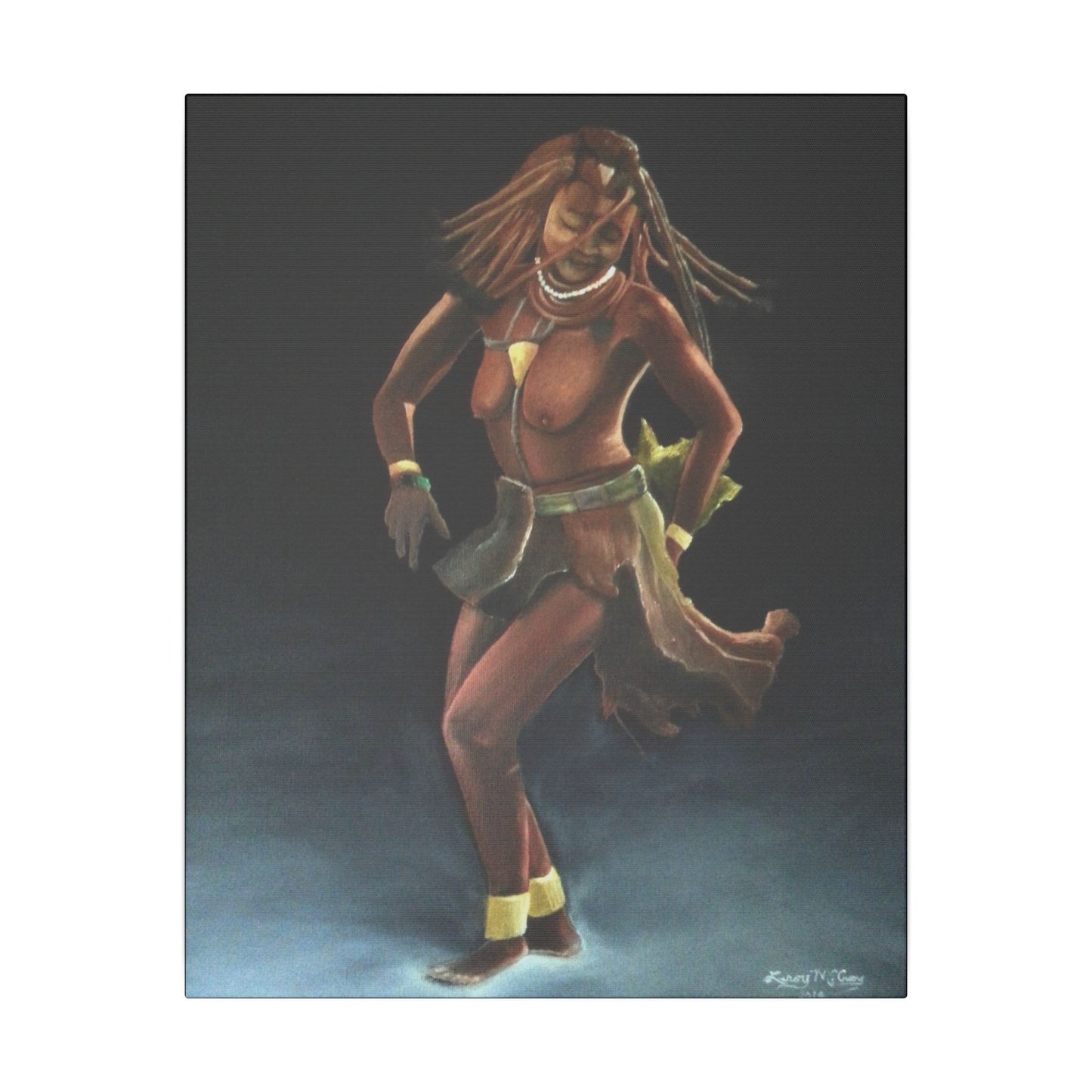 "African Dance" Matte Canvas, Stretched, 0.75"