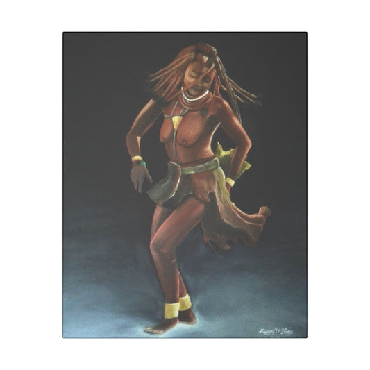 "African Dance" Matte Canvas, Stretched, 0.75"