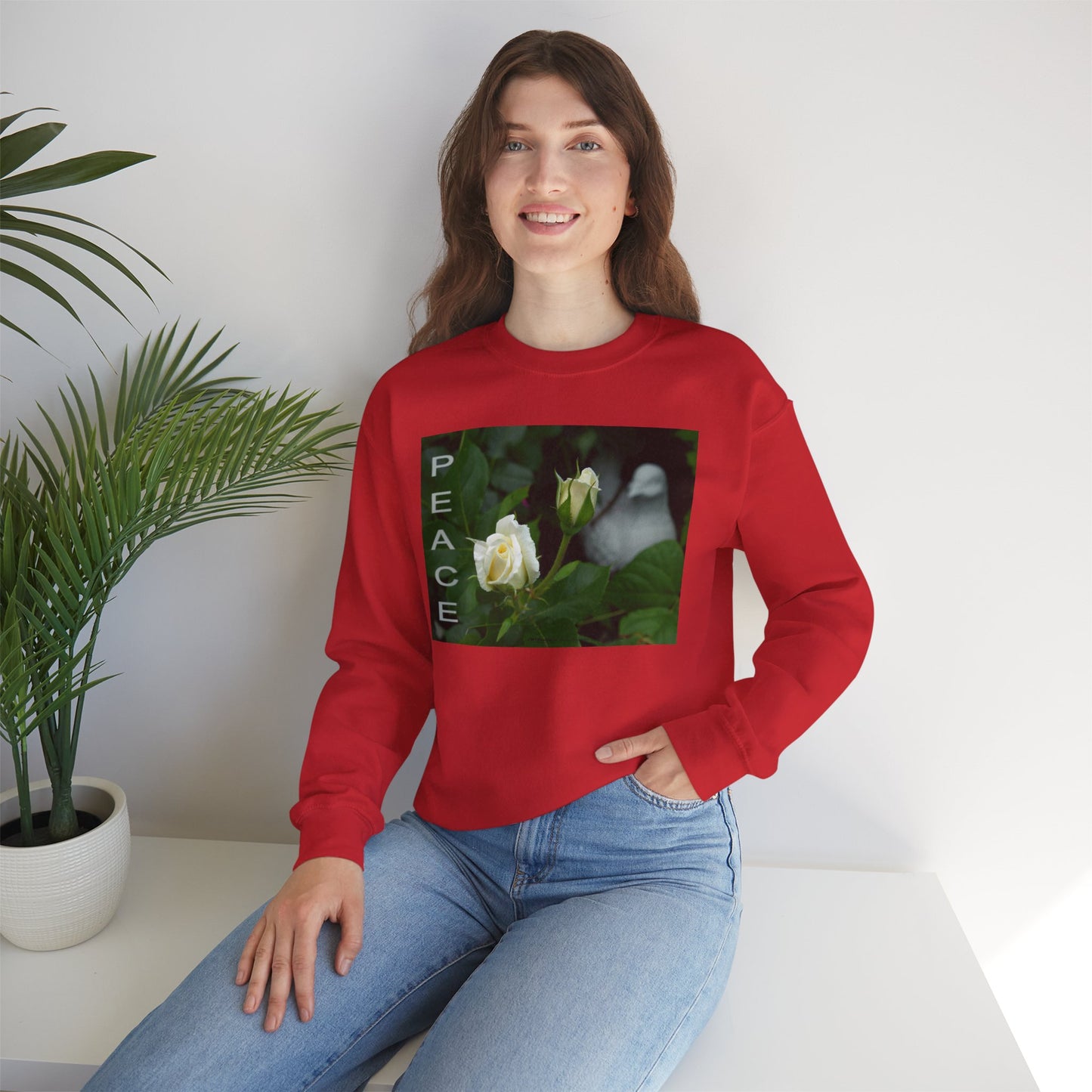 PEACE -  Unisex Heavy Blend™ Crewneck Sweatshirt