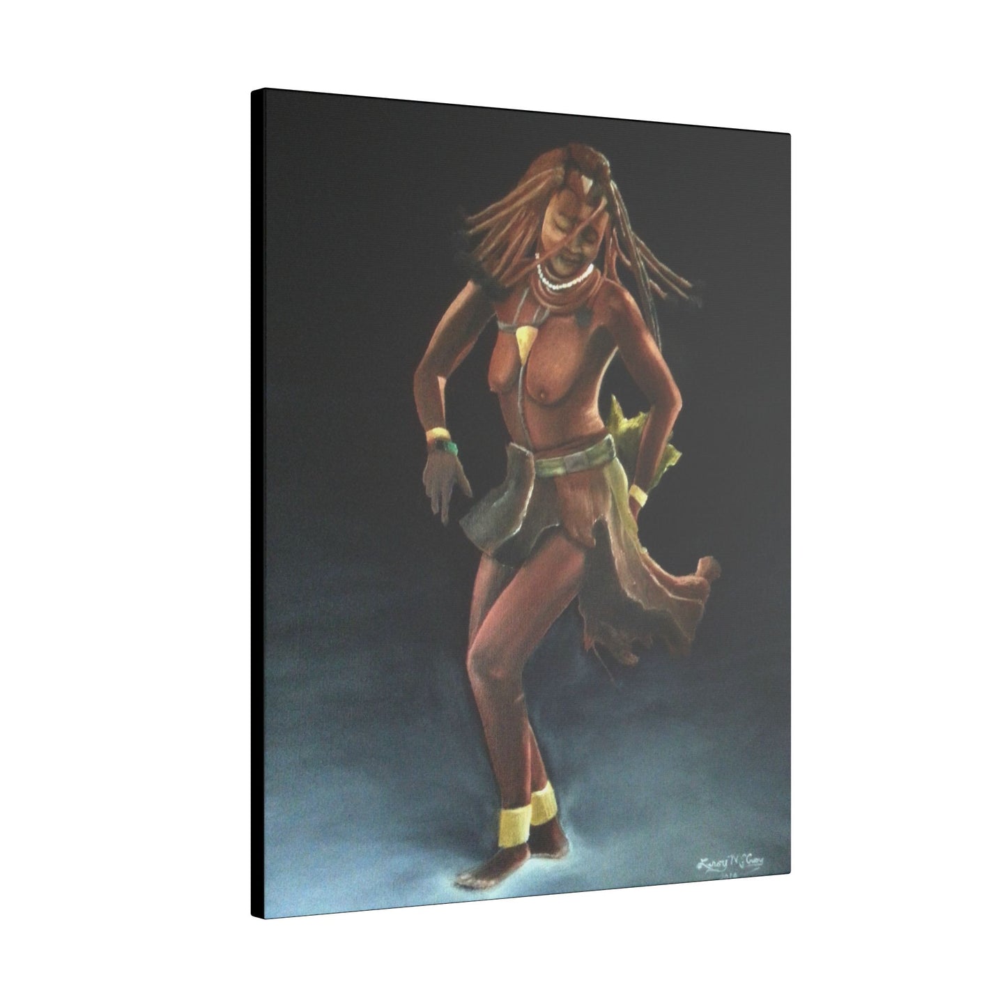 "African Dance" Matte Canvas, Stretched, 0.75"