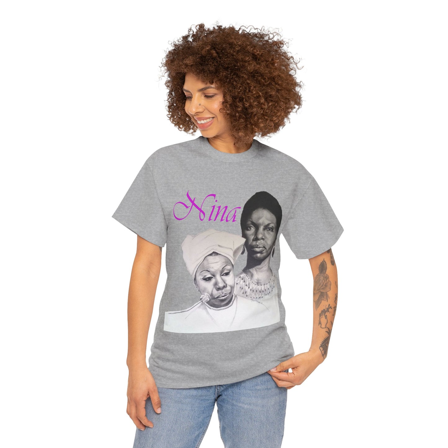 "Nina" Unisex Heavy Cotton Tee