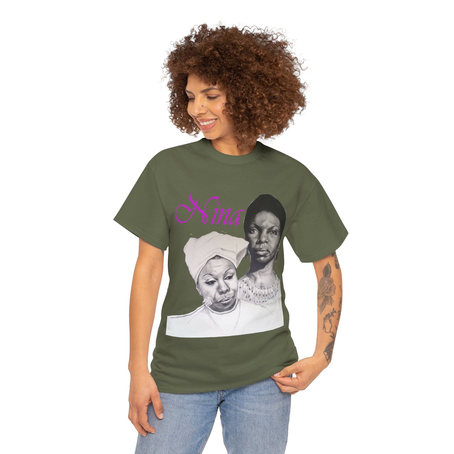 "Nina" Unisex Heavy Cotton Tee