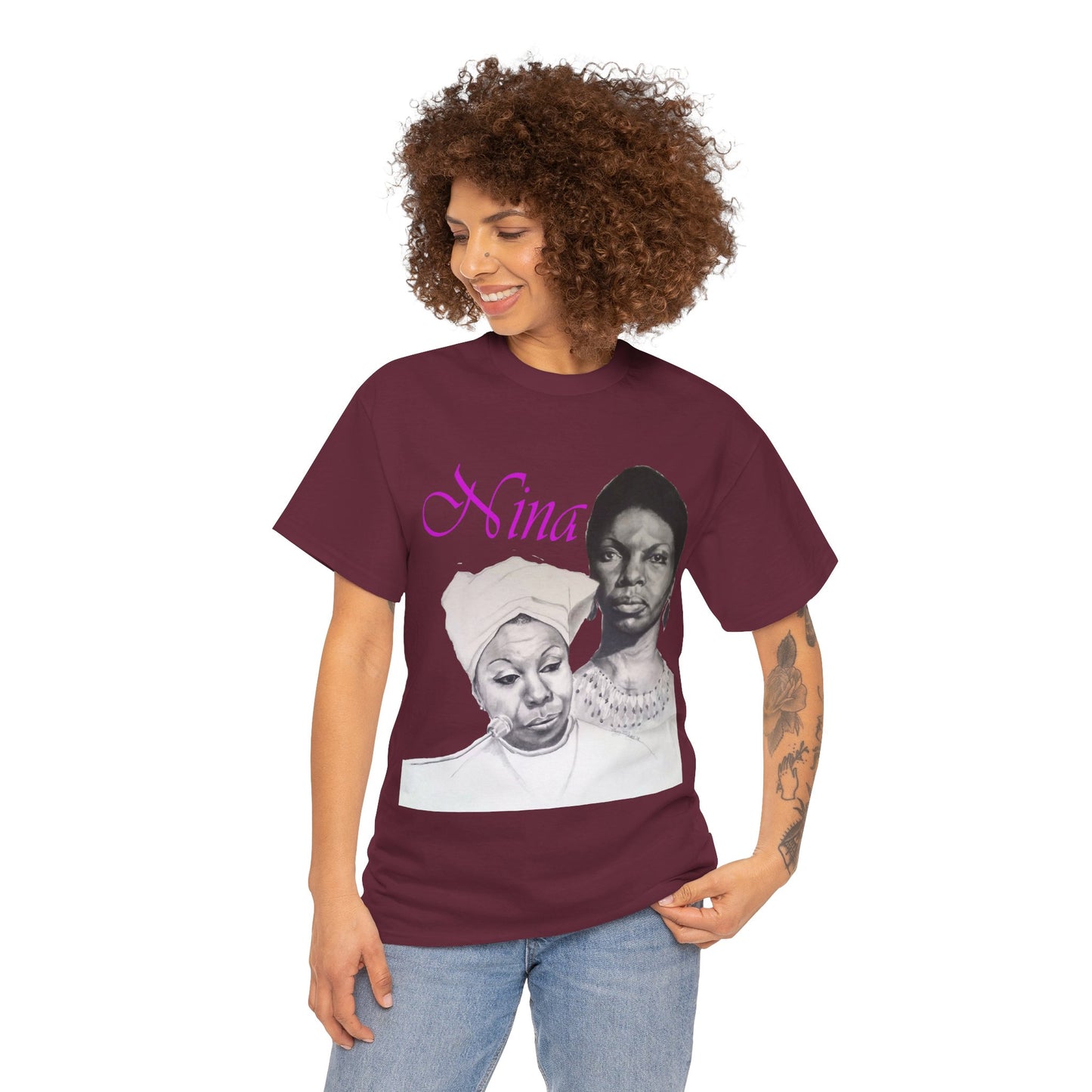 "Nina" Unisex Heavy Cotton Tee