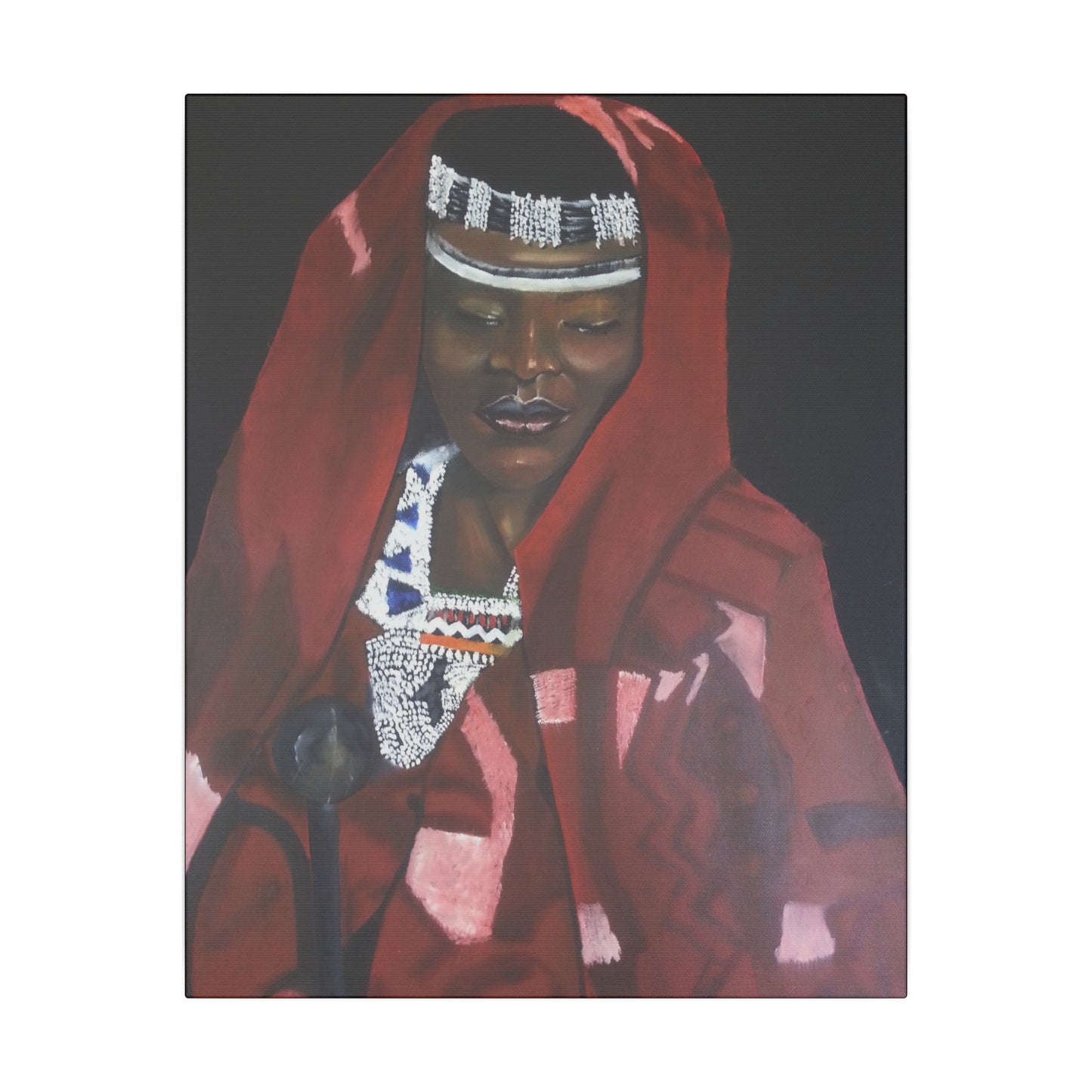 " Zulu Queen" Matte Canvas, Stretched, 0.75"